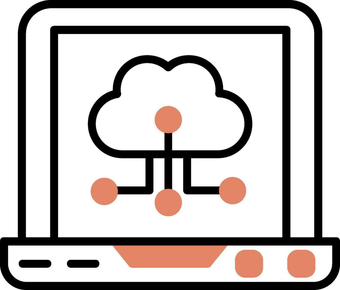 Cloud Computing Vector Icon