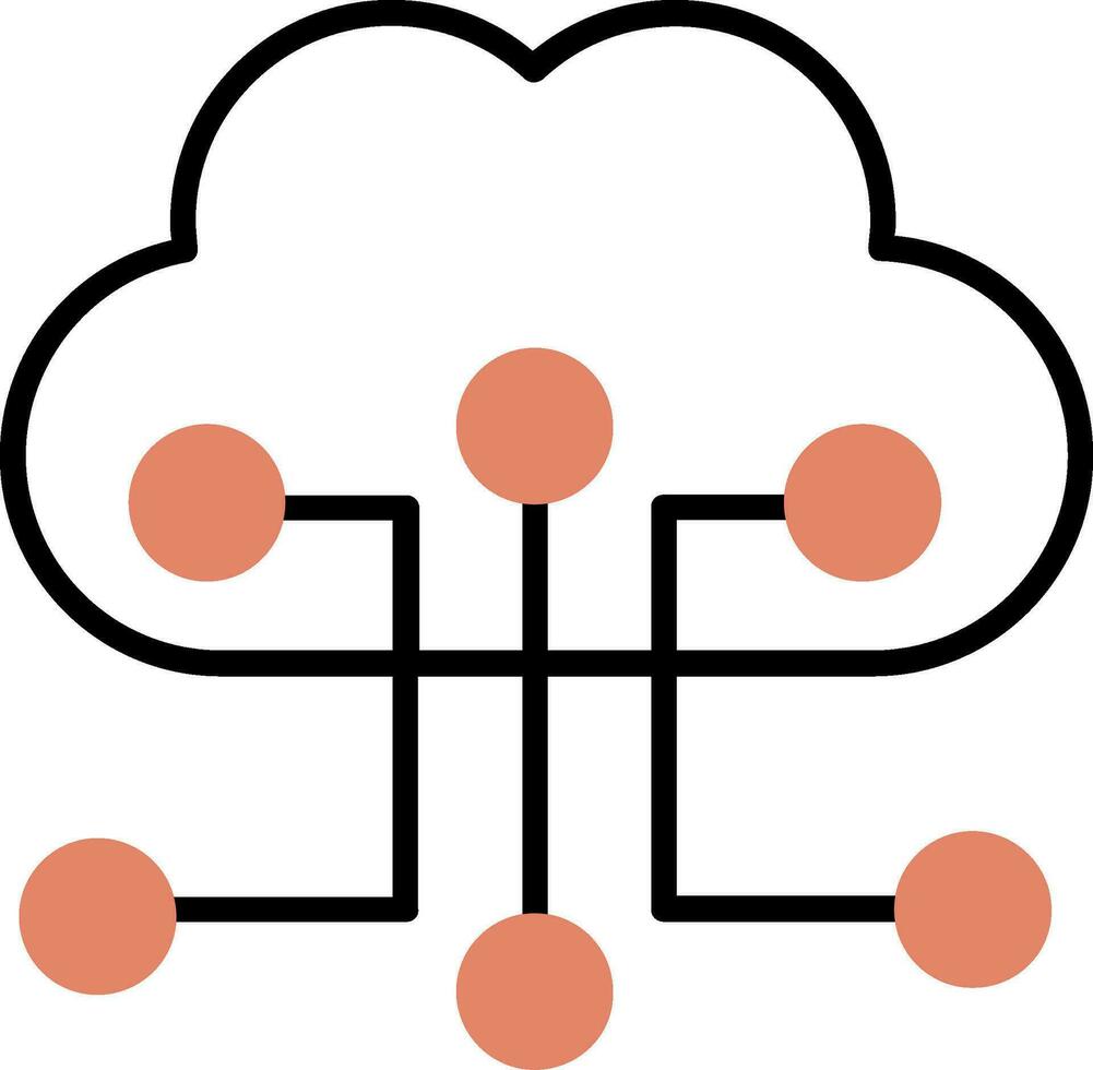 Cloud Configuration Vector Icon