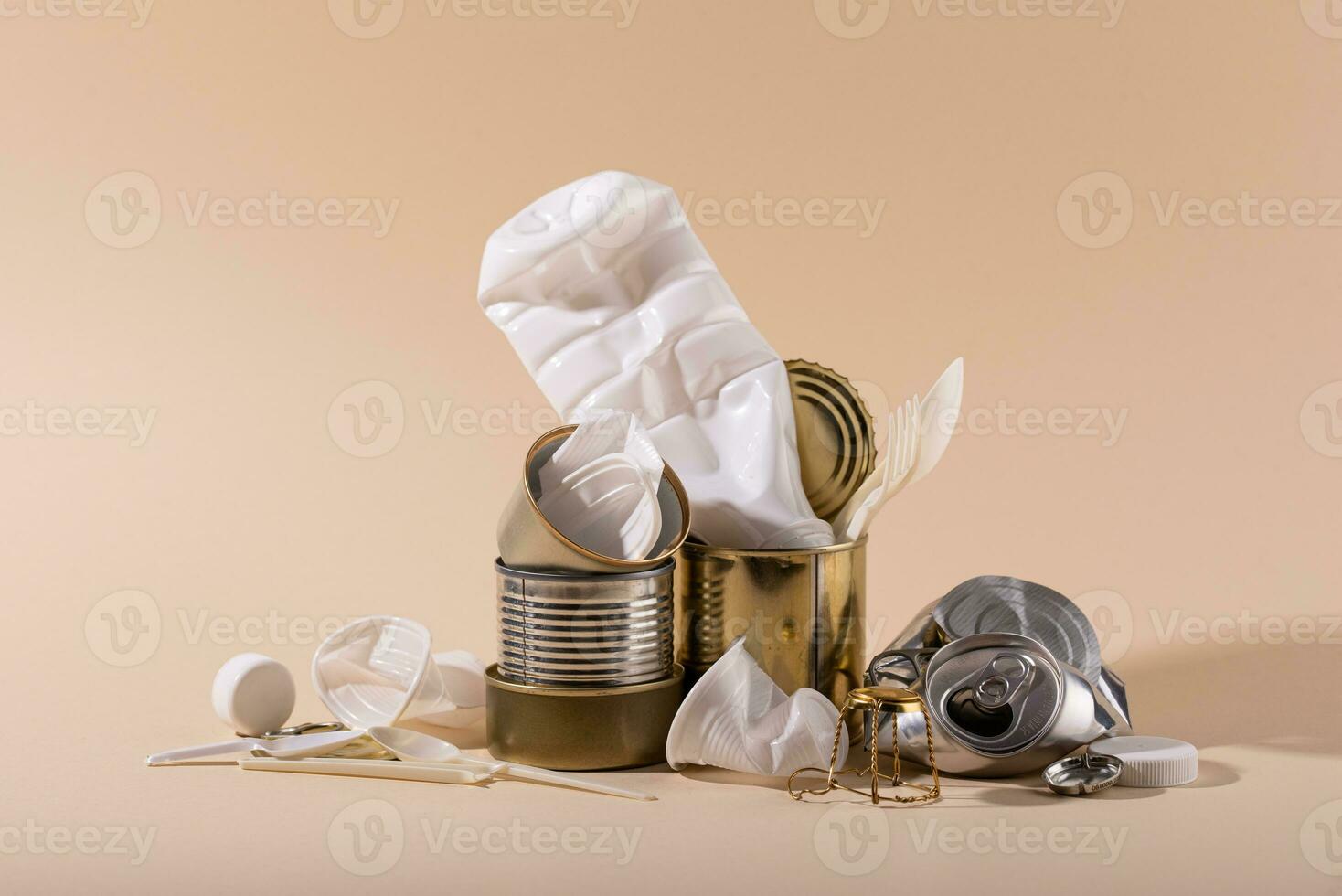 Reduce, reuse, recycle zero waste concept photo