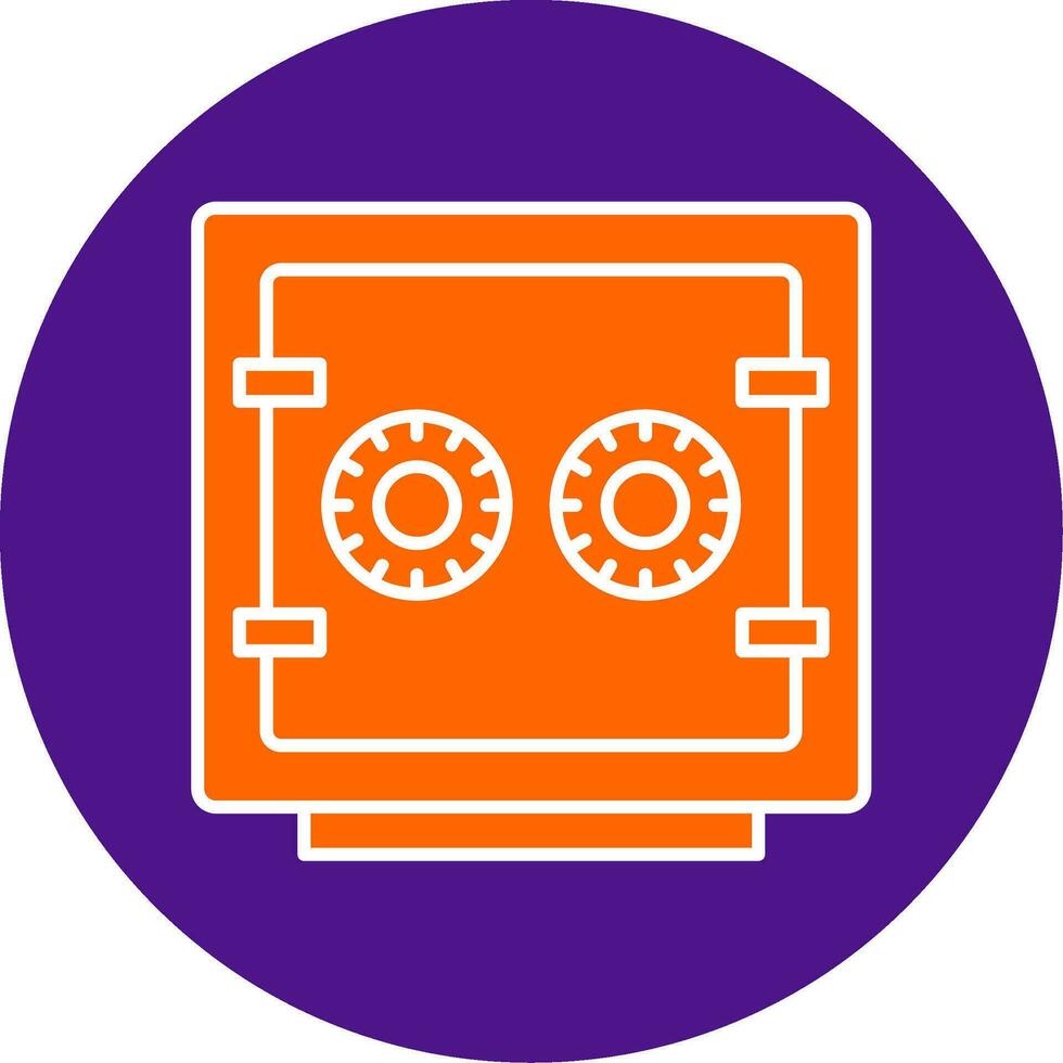 line filled circle icon vector