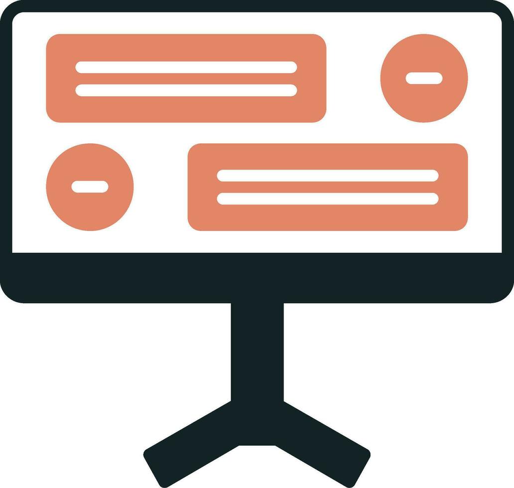 Desktop Computer Vector Icon