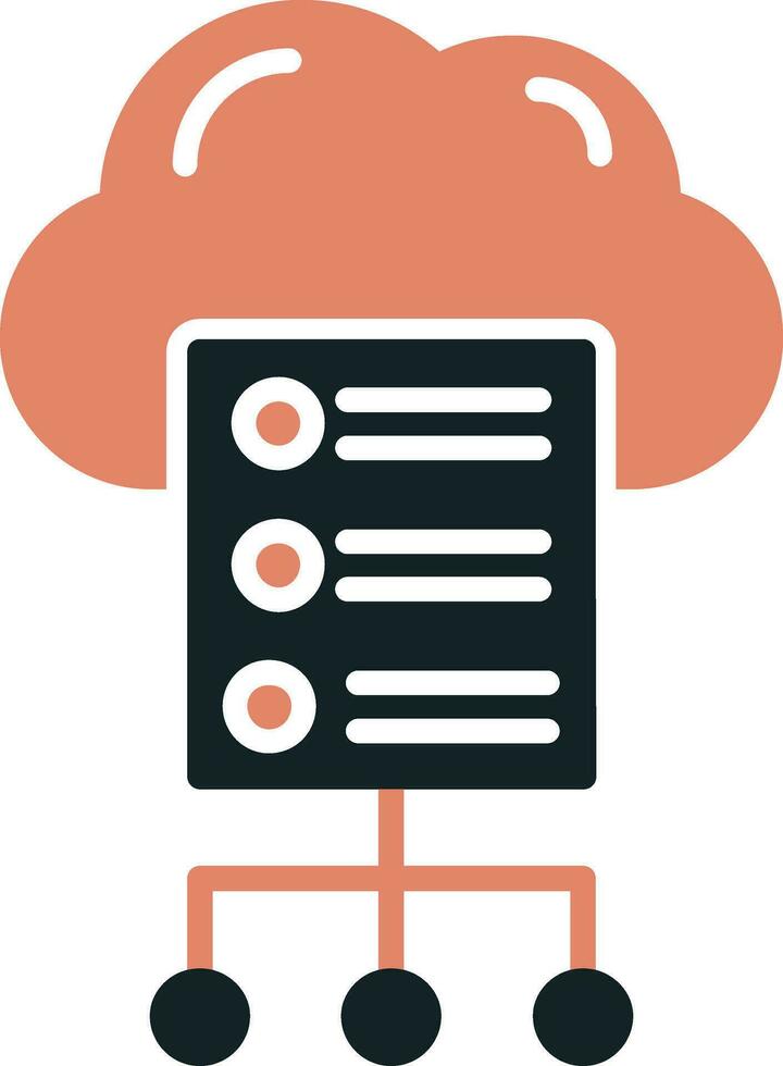 Cloud Server Vector Icon