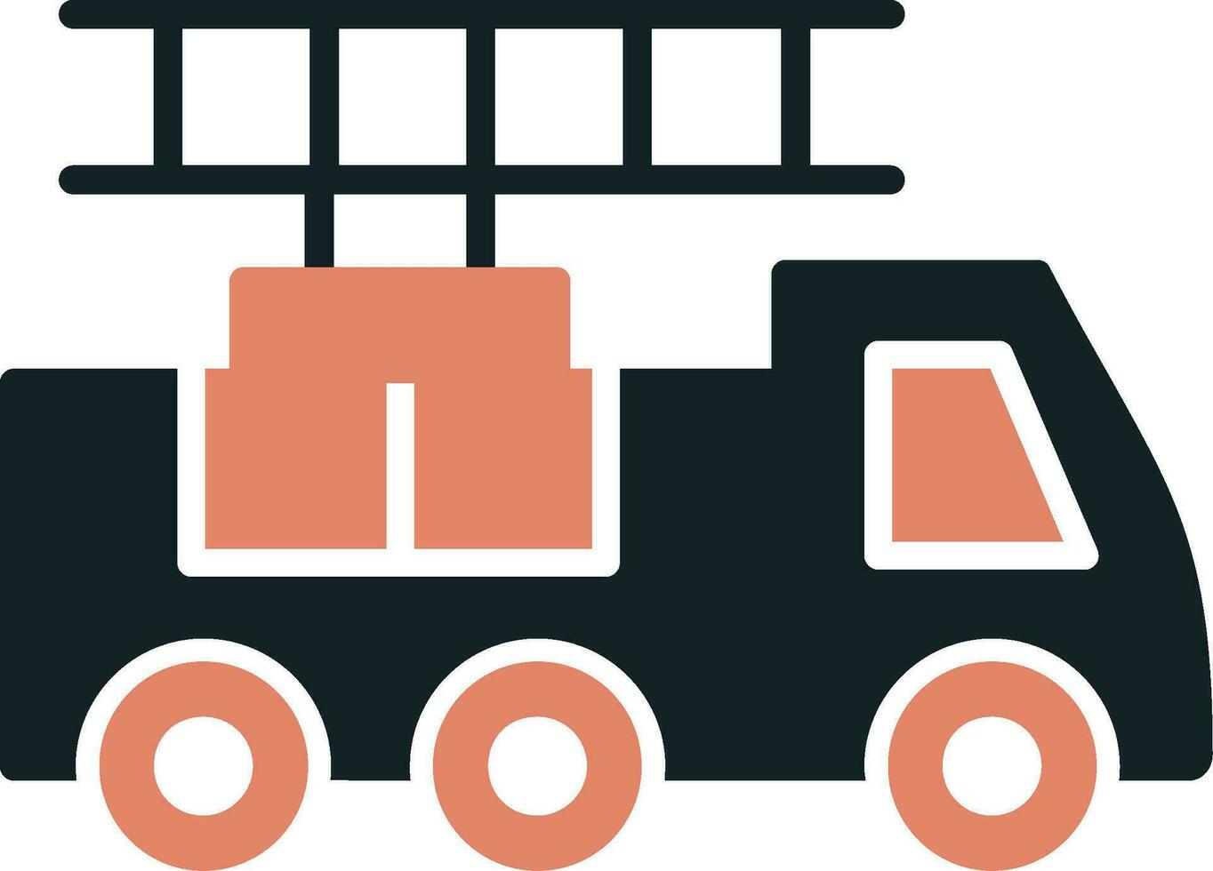 Ladder Truck Vector Icon