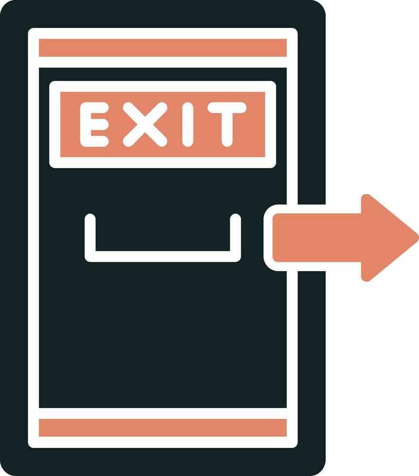 Exit Door Vector Icon