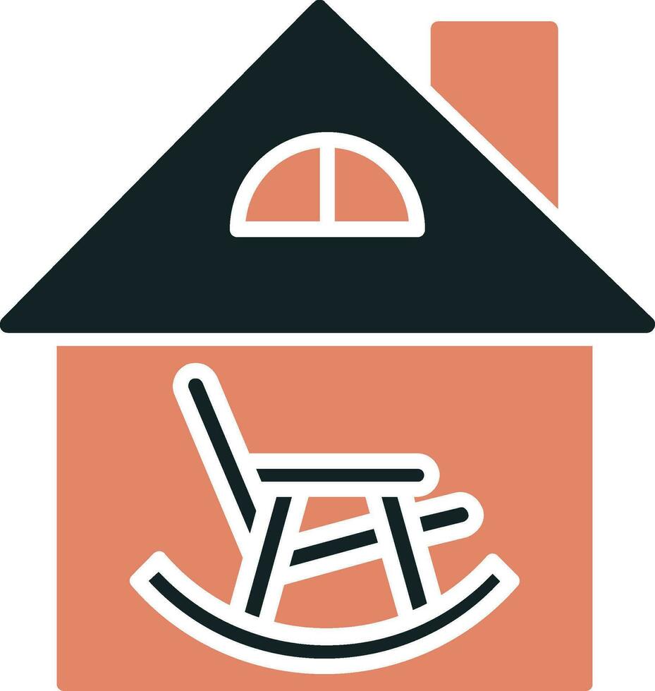 Retirement Home Vector Icon