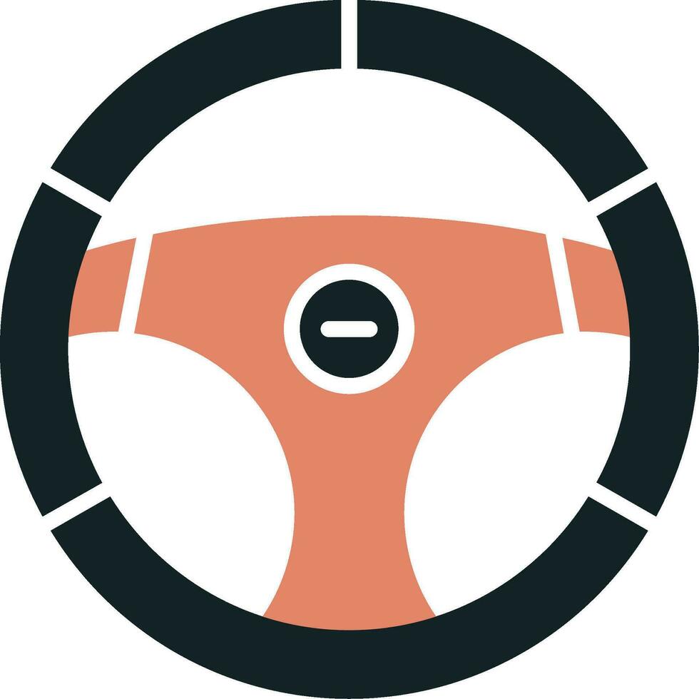 icono de vector de volante