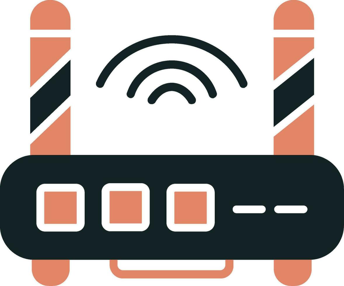 icono de vector de enrutador wifi