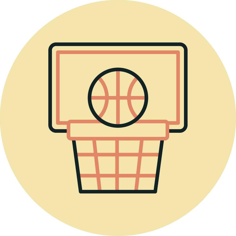 icono de vector de baloncesto