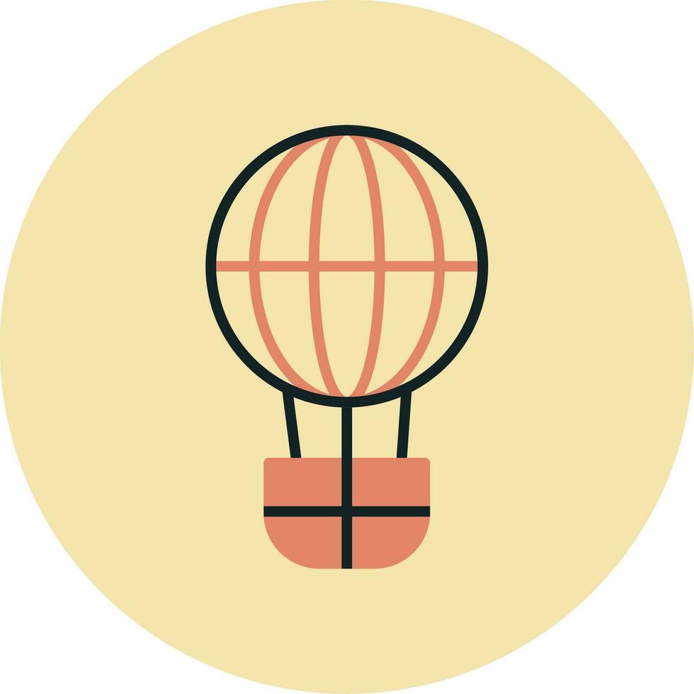 Hot Air Balloon Vector Icon