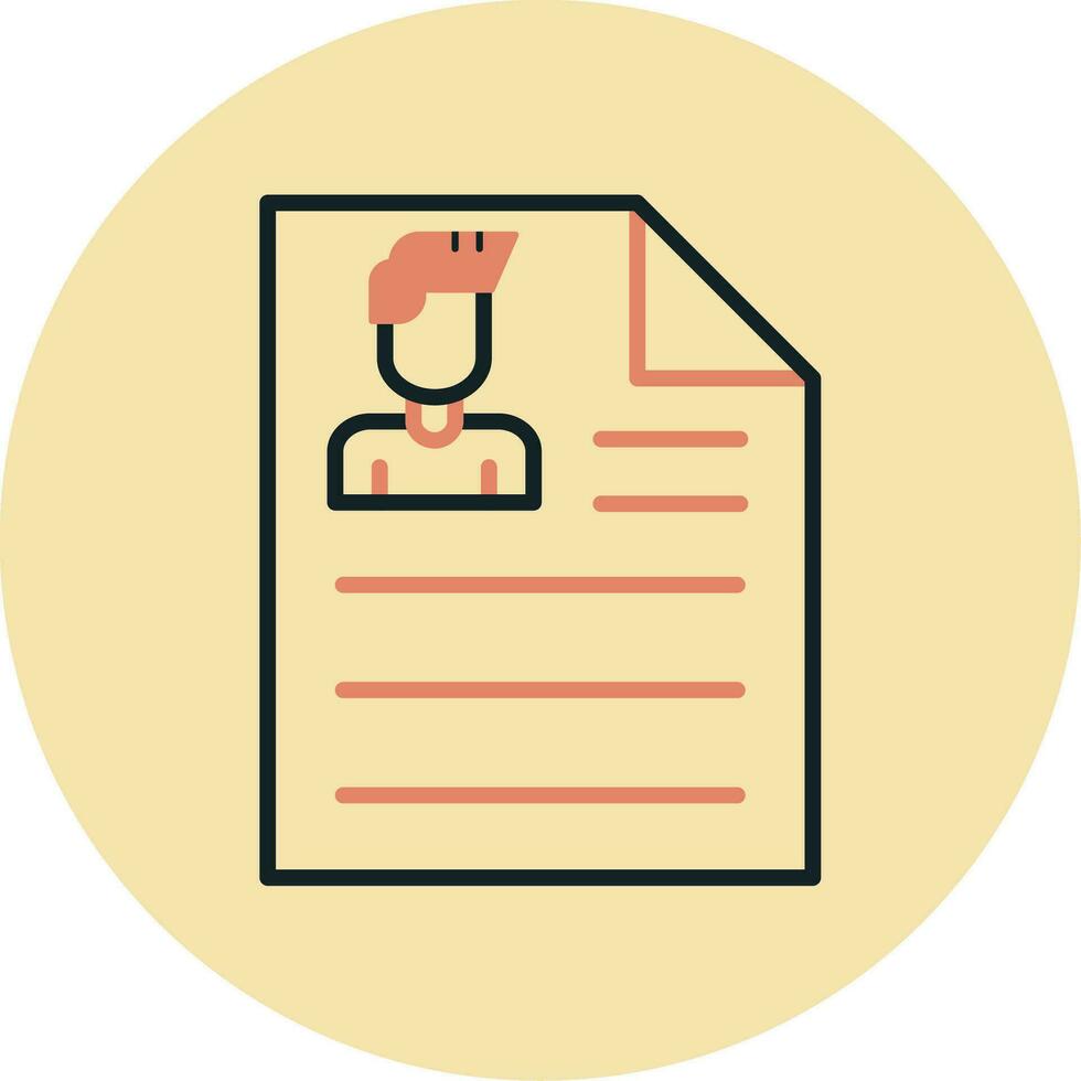 Curriculum Vitae Vector Icon