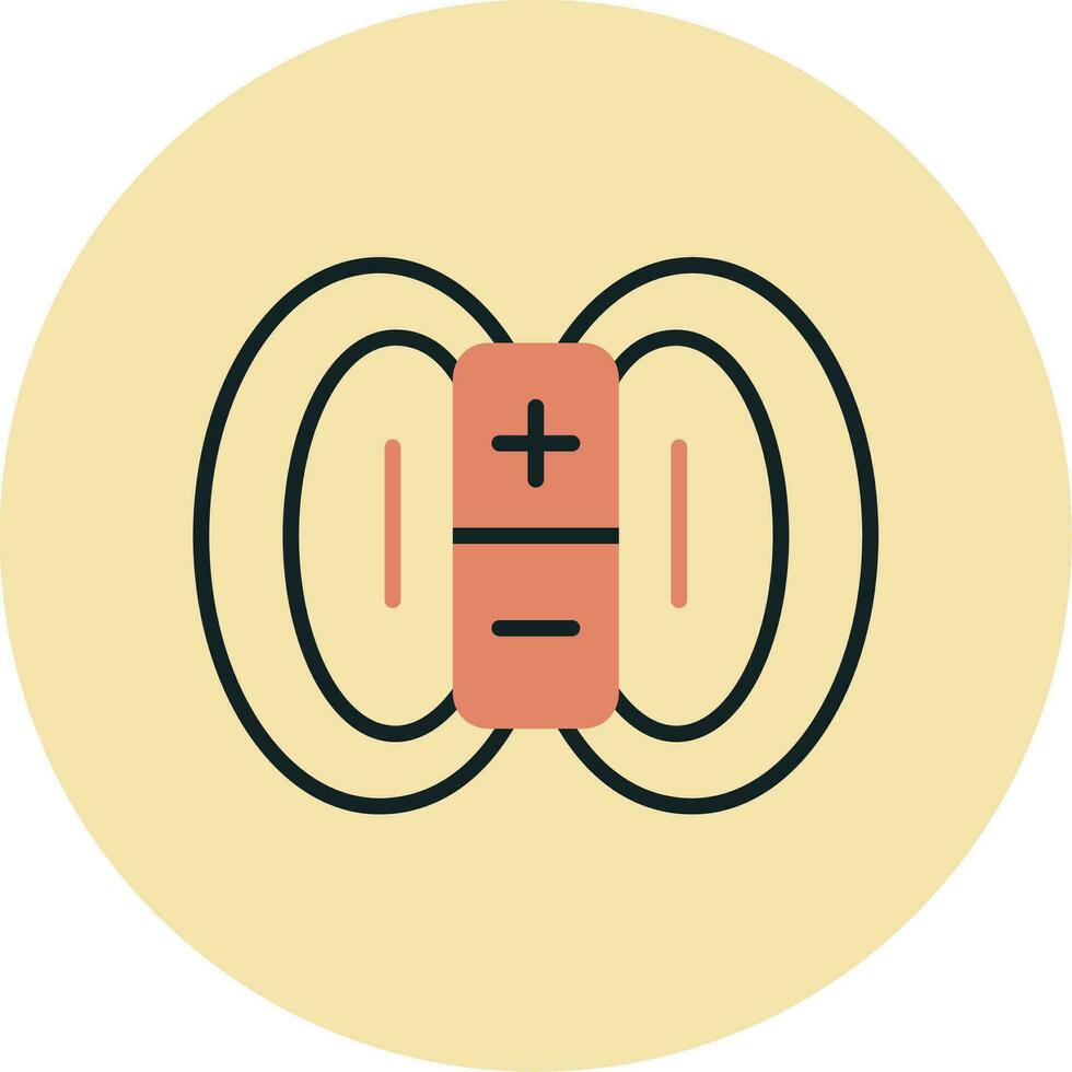 Magnetic Field Vector Icon