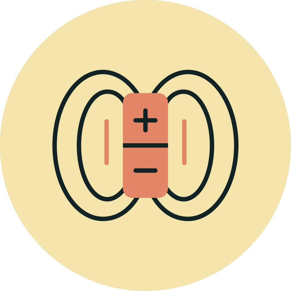 Magnetic Field Vector Icon