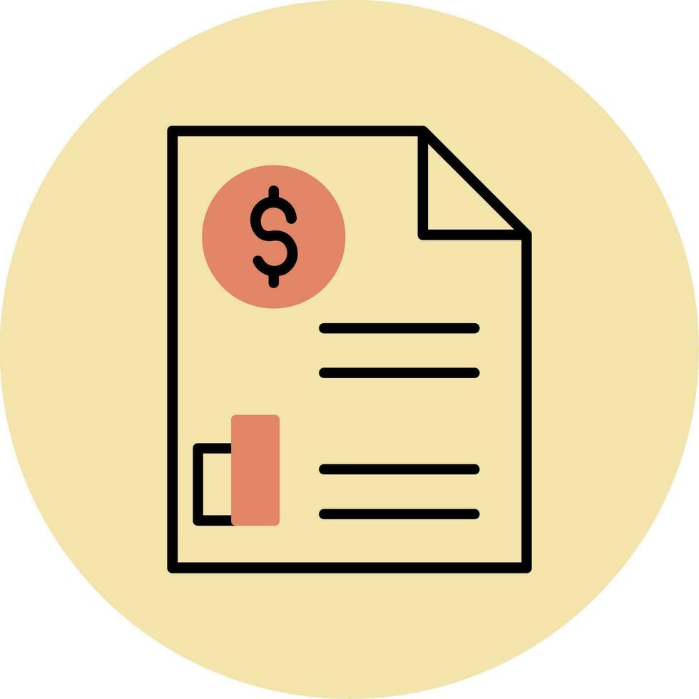 Paper Bills Vector Icon