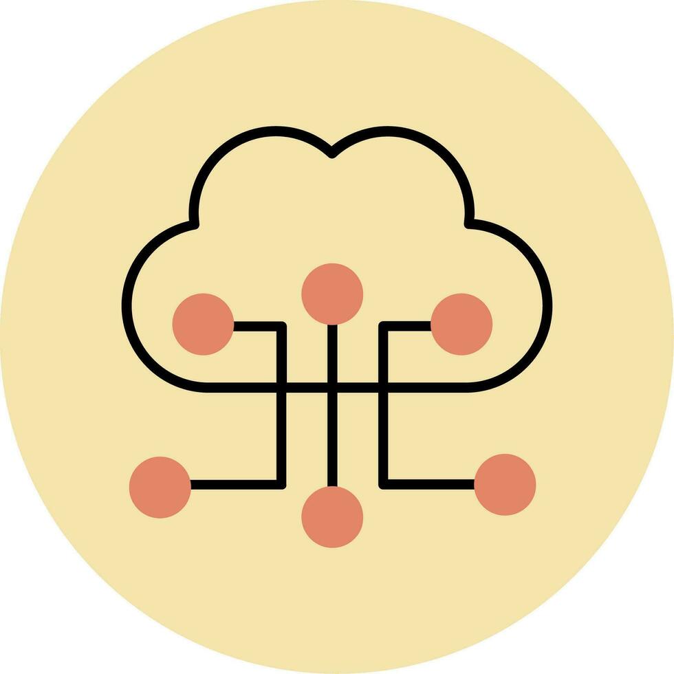 Cloud Configuration Vector Icon