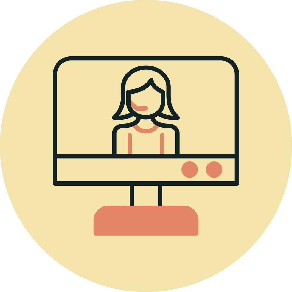 Online Support Vector Icon