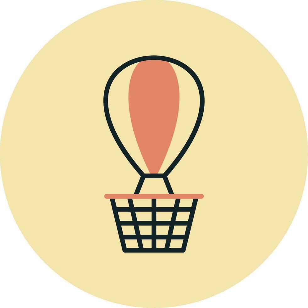 Hot Air Balloon Vector Icon