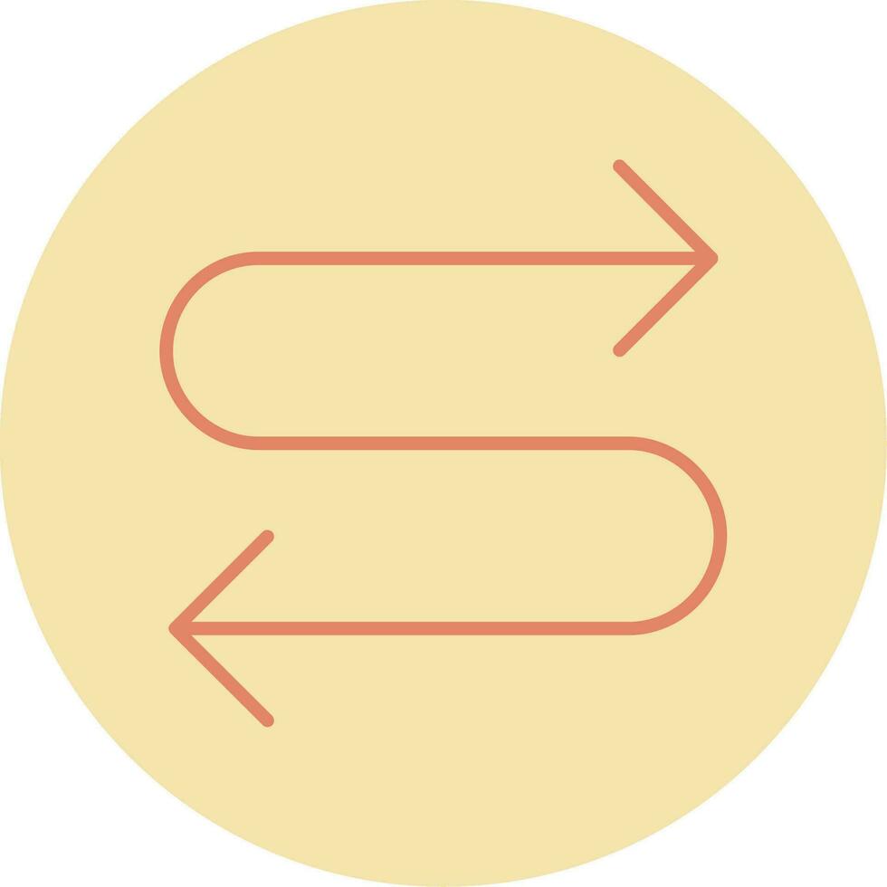 Zigzag Arrow Vector Icon