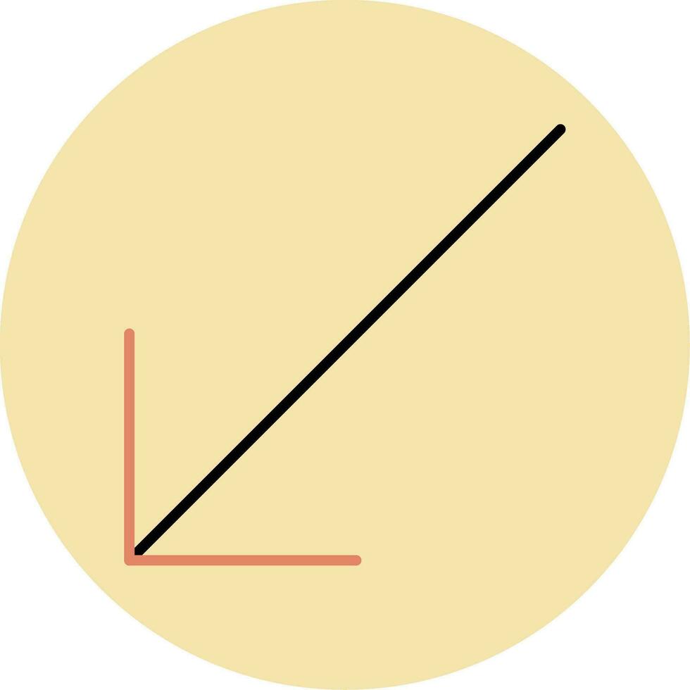 Down Left Arrow Vector Icon