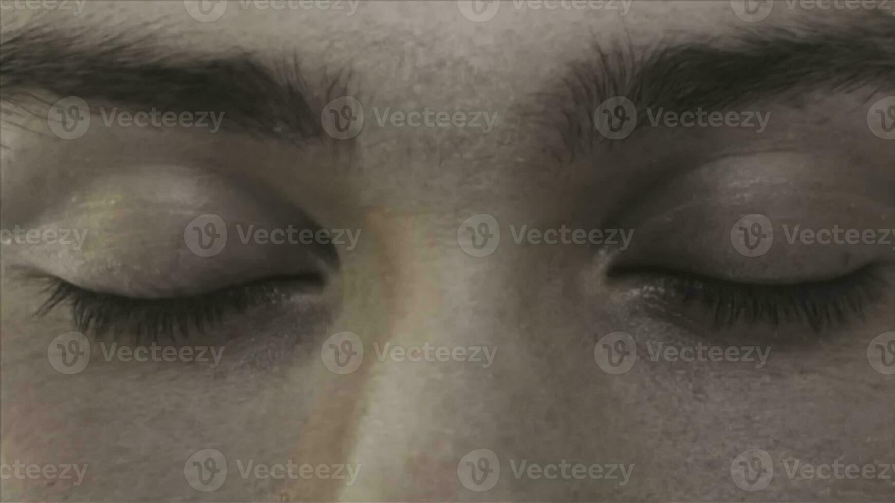 Super closeup face of Man, eyes, leather. Portrait of a young very handsome man up close. Closeup of a very handsome young man with high detail and nice eyes. photo