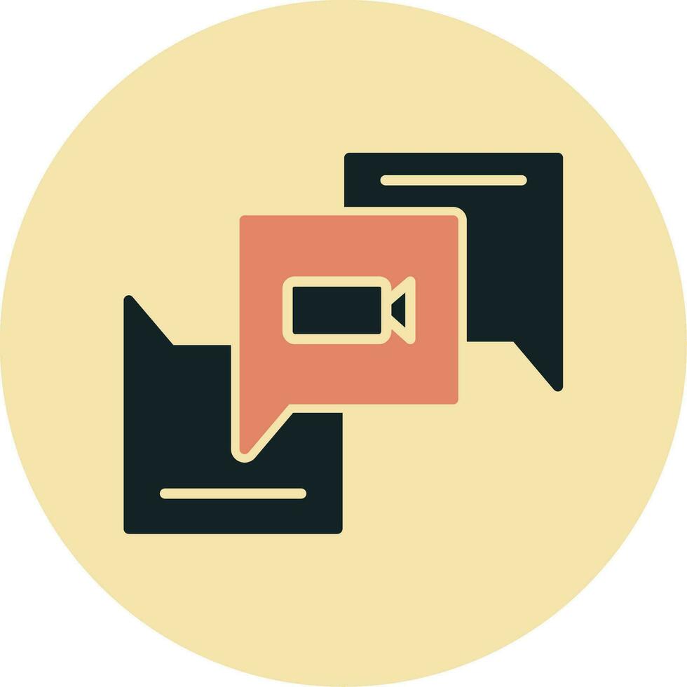 Video Chat Vector Icon