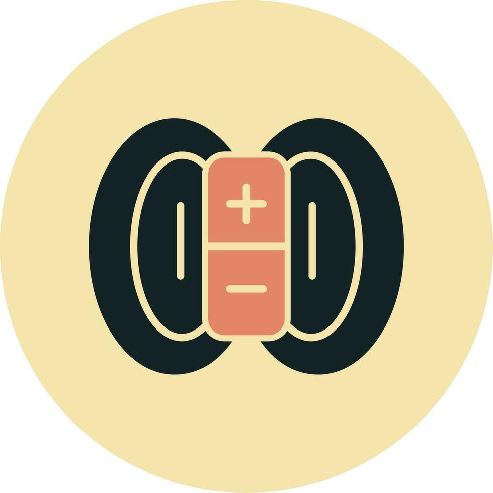 Magnetic Field Vector Icon