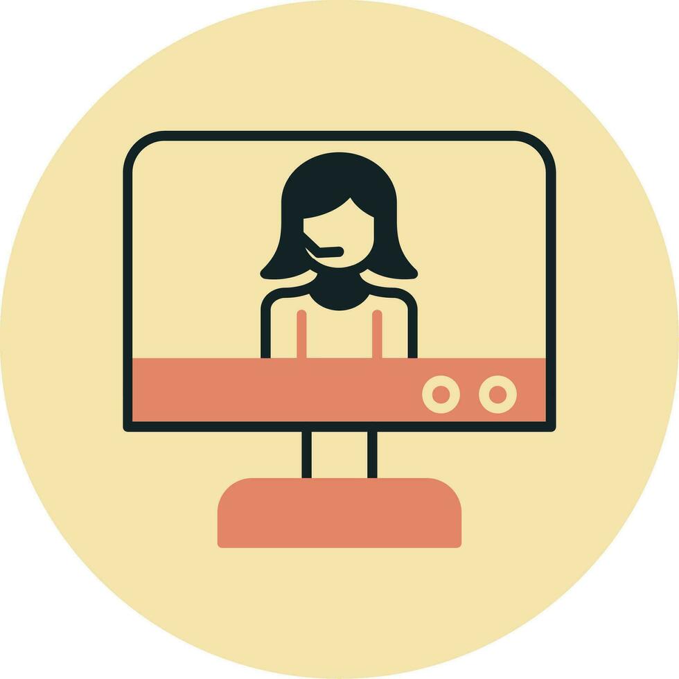 Online Support Vector Icon