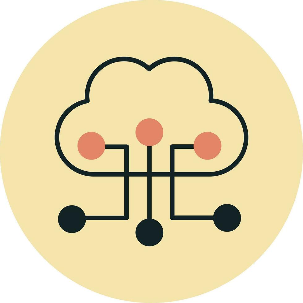 Cloud Configuration Vector Icon