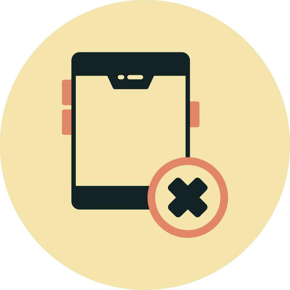 No Cellphone Vector Icon