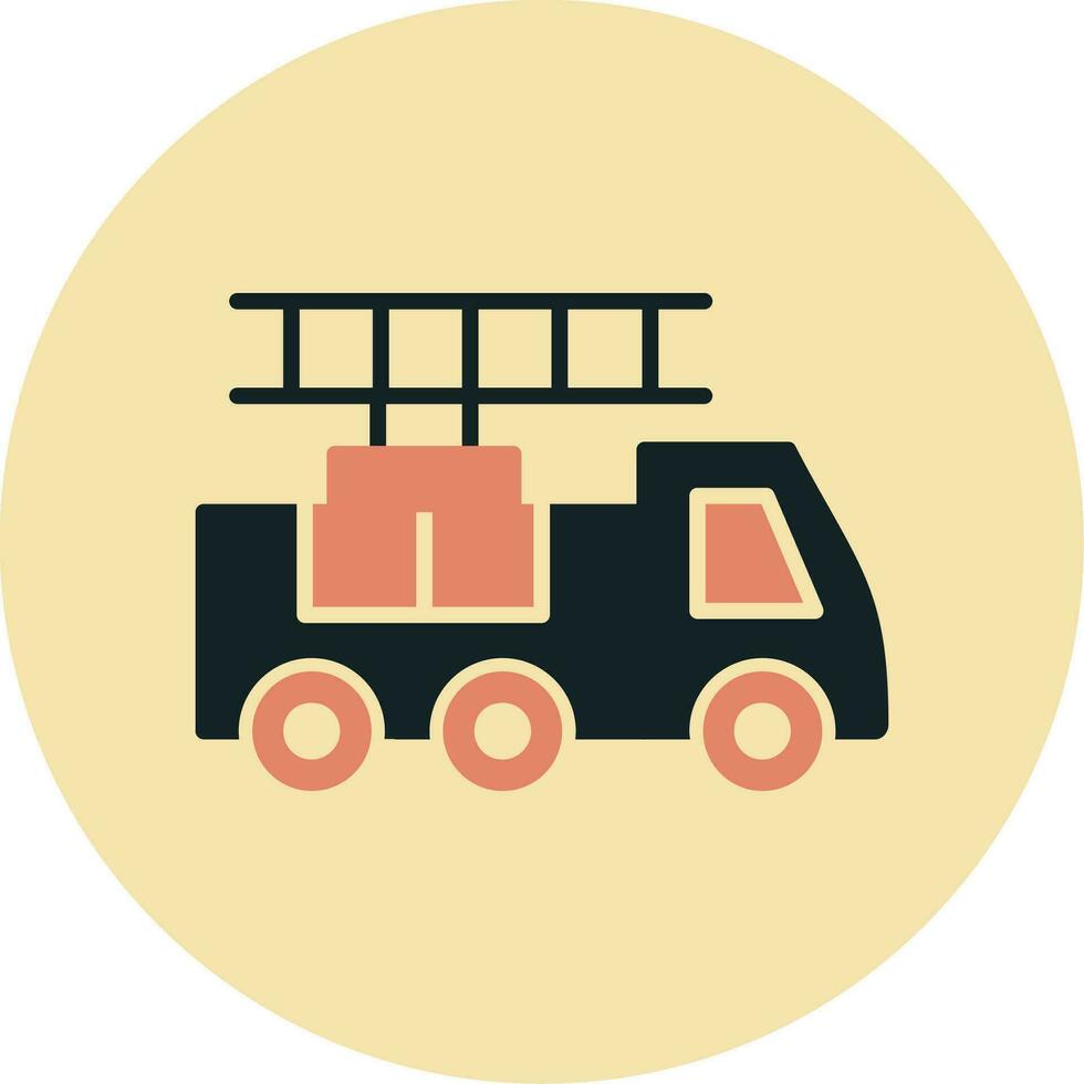 Ladder Truck Vector Icon