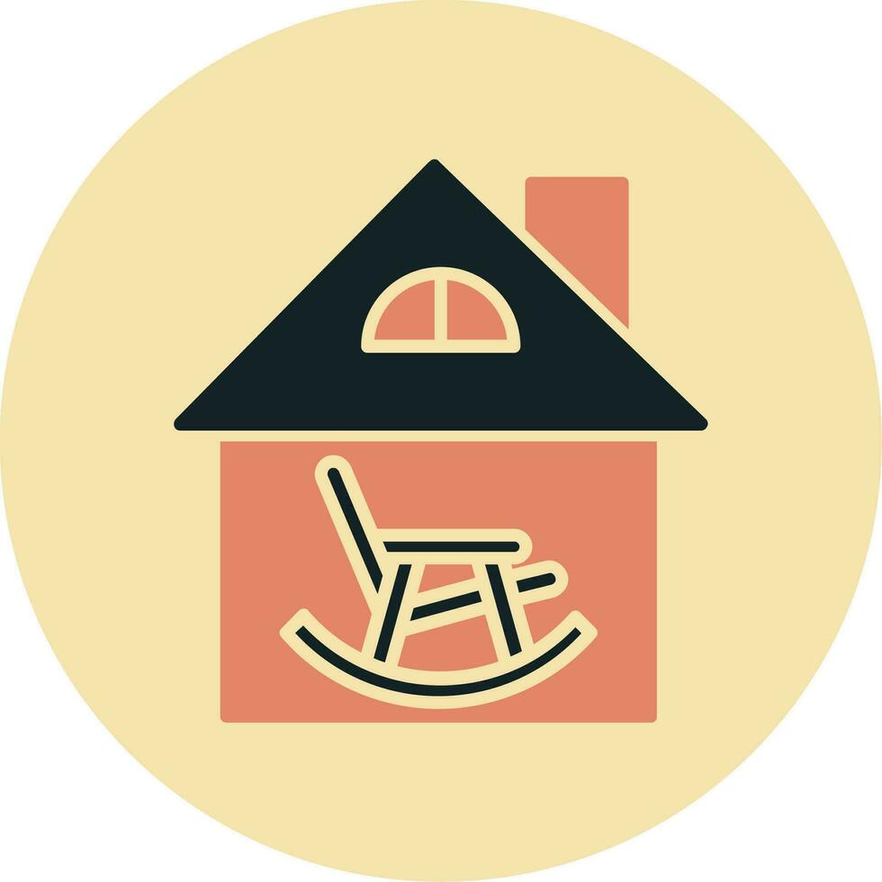 Retirement Home Vector Icon