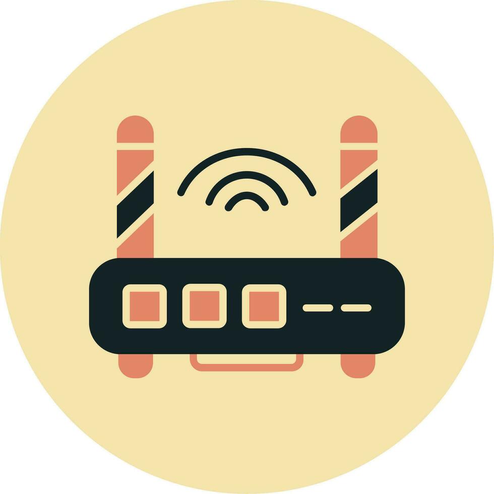 icono de vector de enrutador wifi