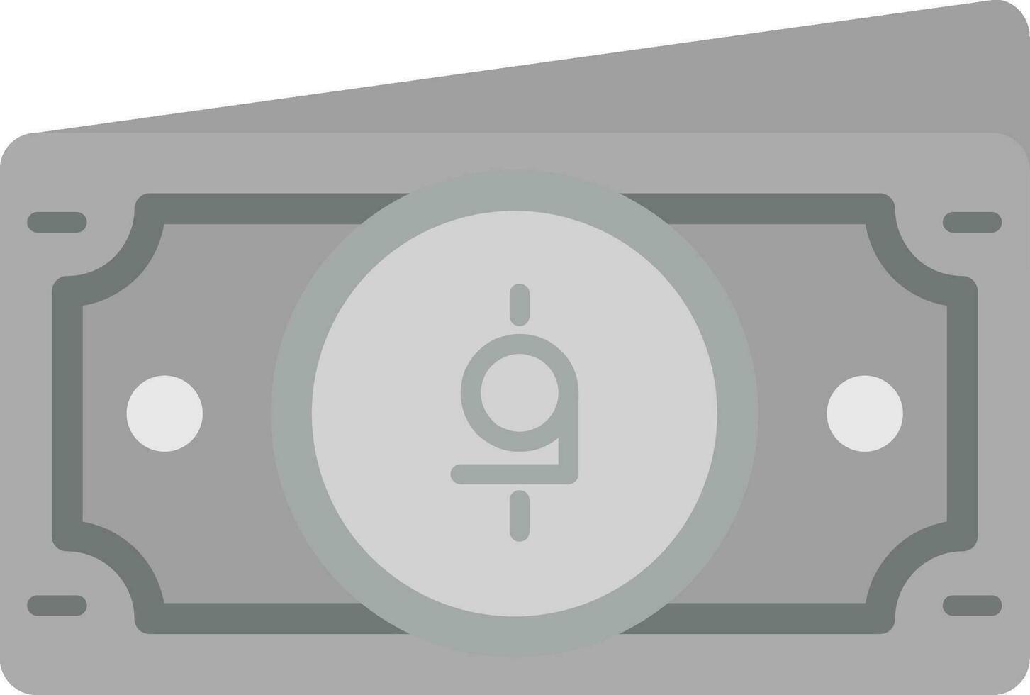 Afghani Grey scale Icon vector