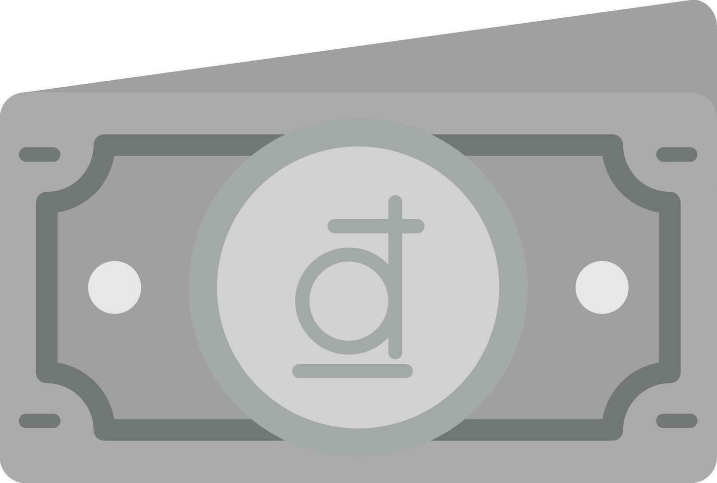 Dong Grey scale Icon vector