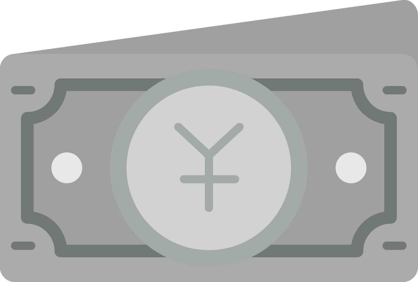 Yuan Grey scale Icon vector