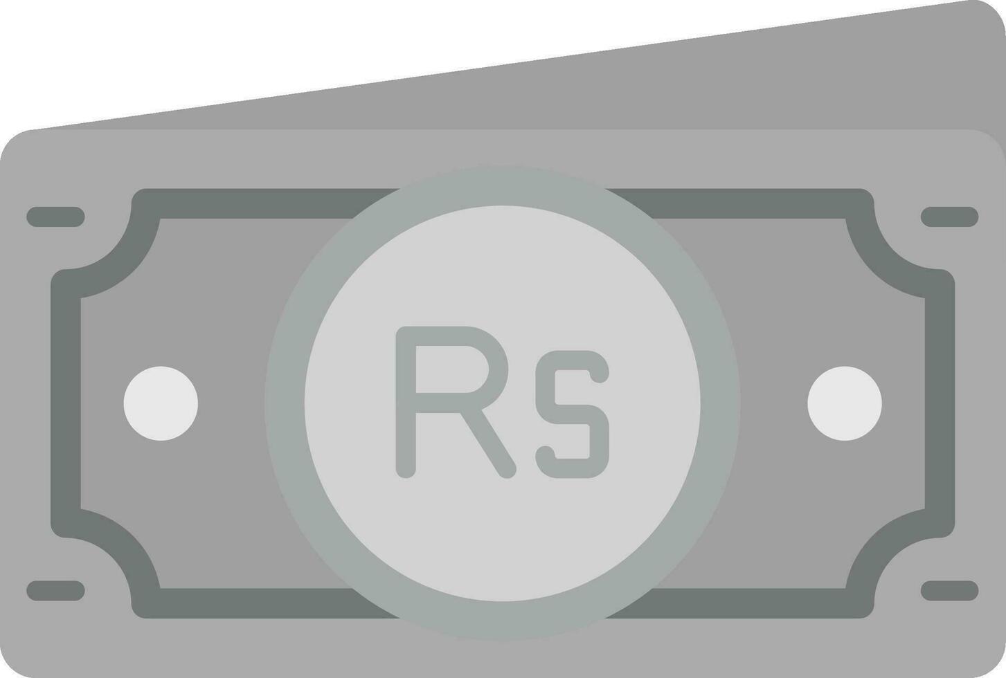 rupia gris escala icono vector