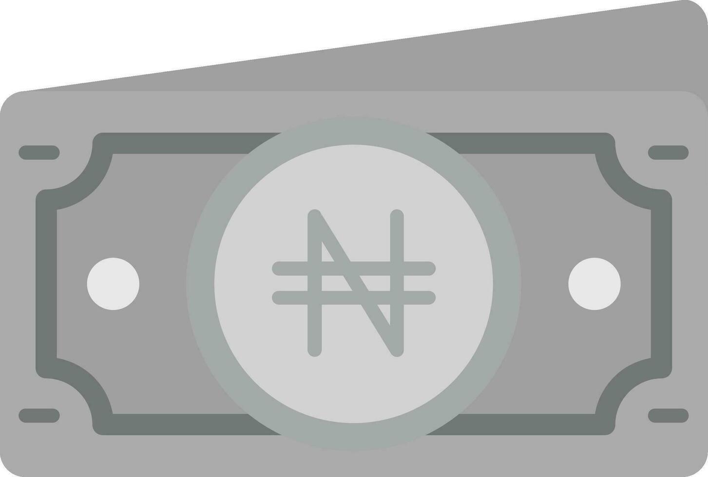 naira gris escala icono vector