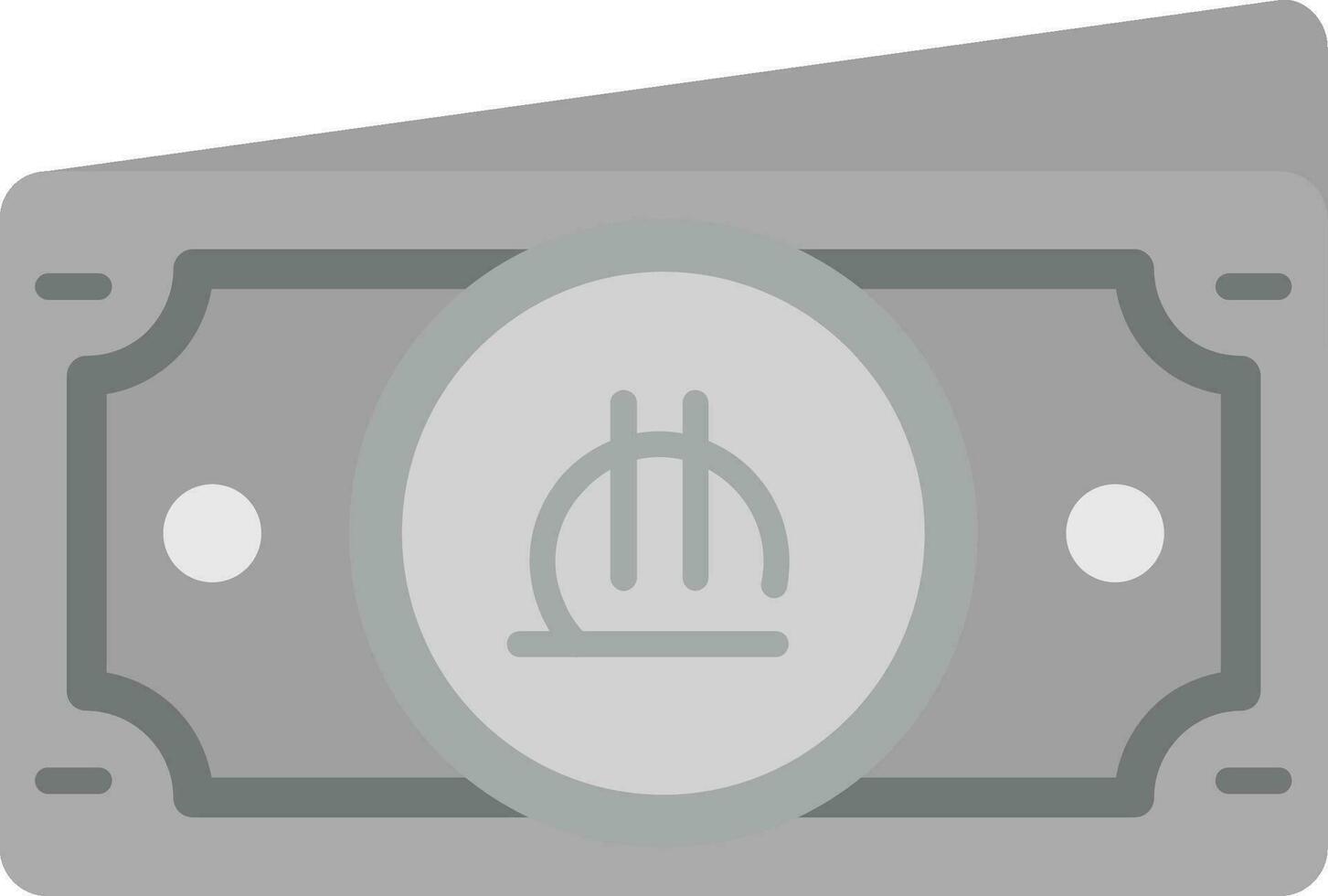 Lari Grey scale Icon vector