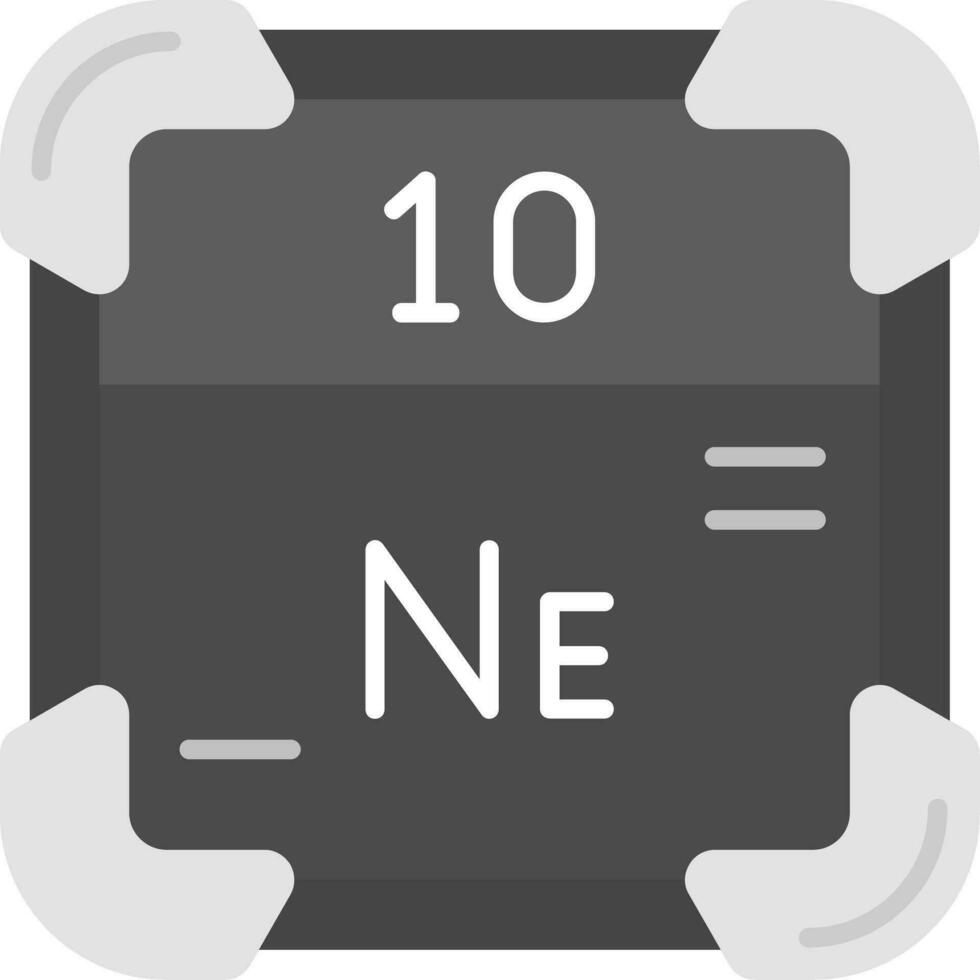 Neon Grey scale Icon vector