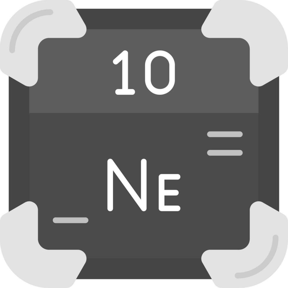 neón gris escala icono vector