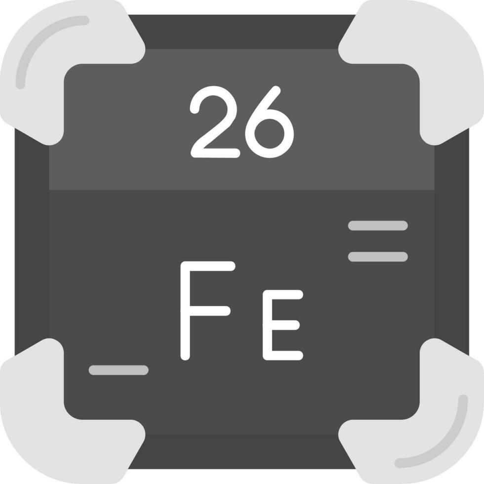 Iron Grey scale Icon vector