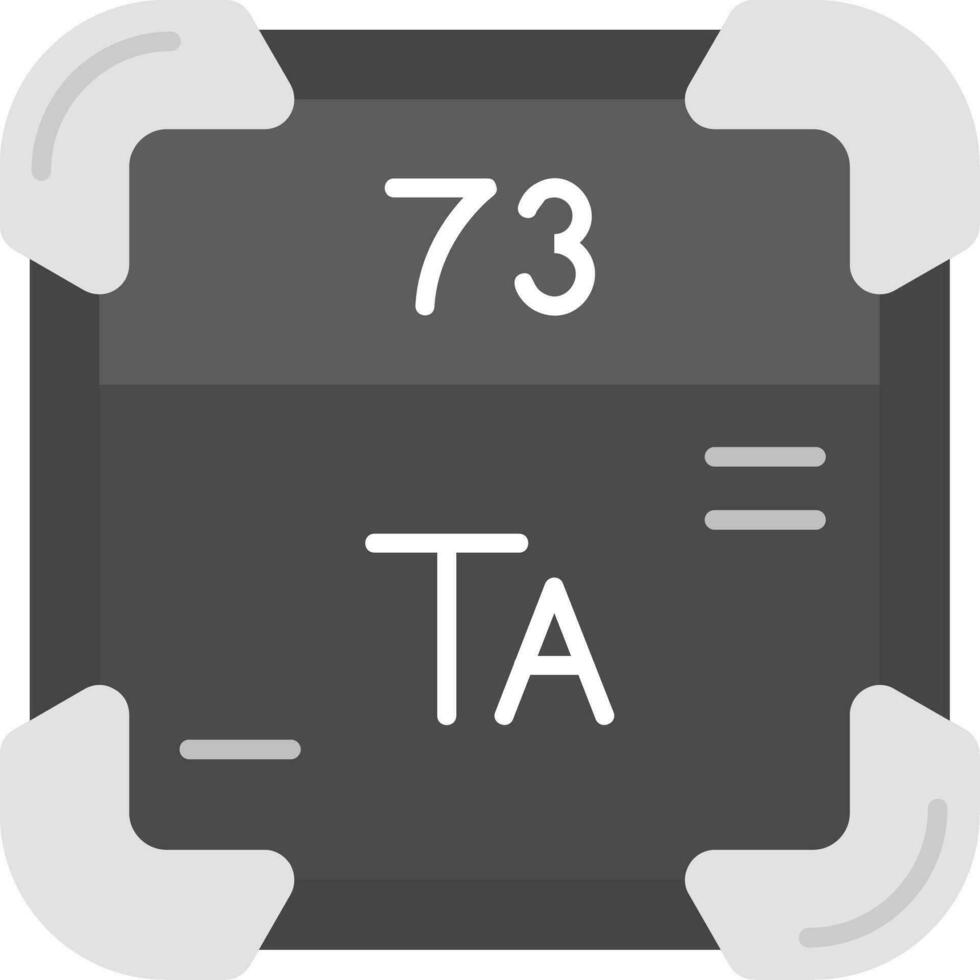 tantalio gris escala icono vector