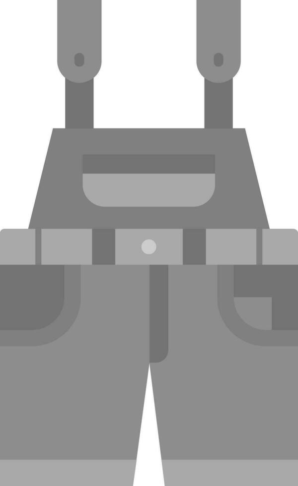 Overalls Grey scale Icon vector