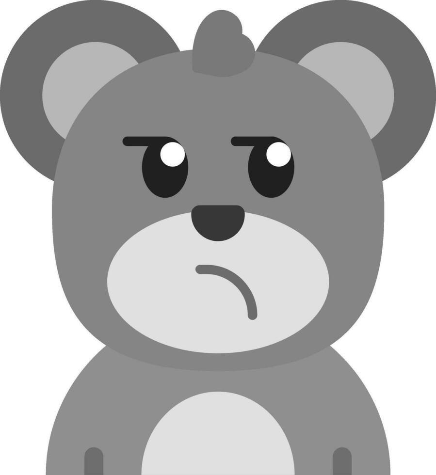 Suspicious Grey scale Icon vector