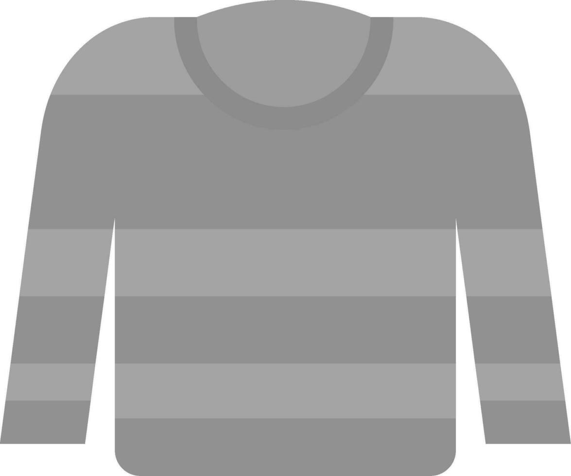 Jumper Grey scale Icon vector