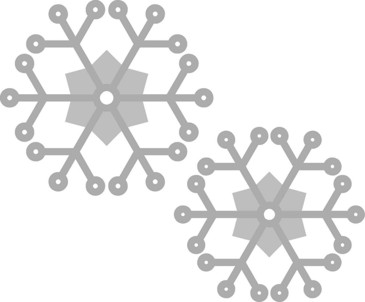 Snowflakes Grey scale Icon vector