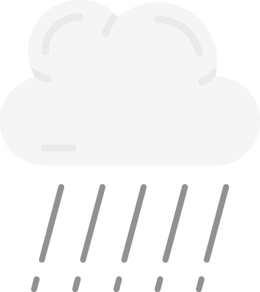 lluvia gris escala icono vector