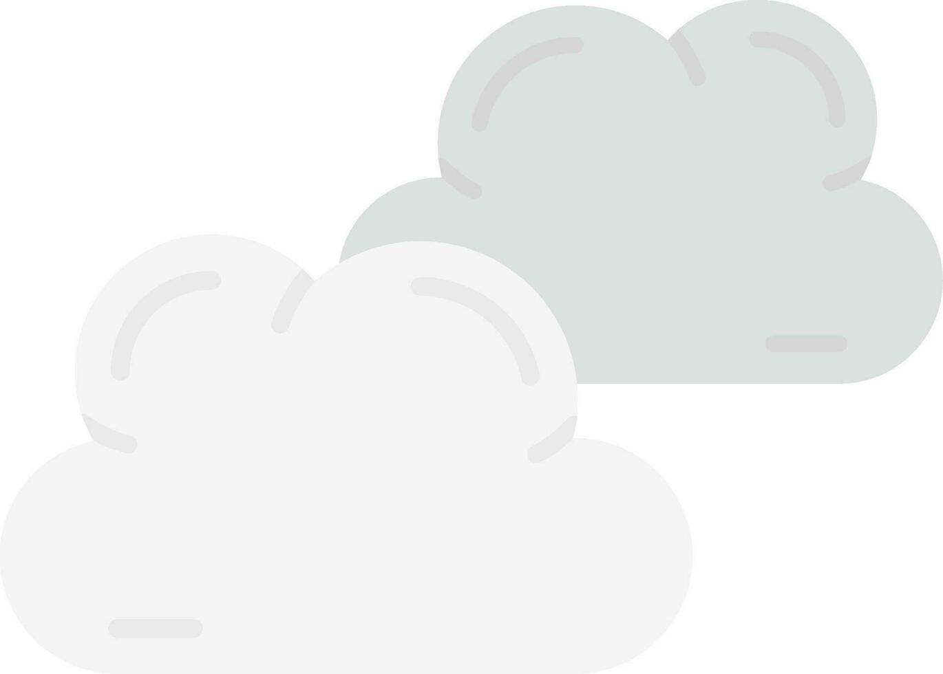 nube gris escala icono vector