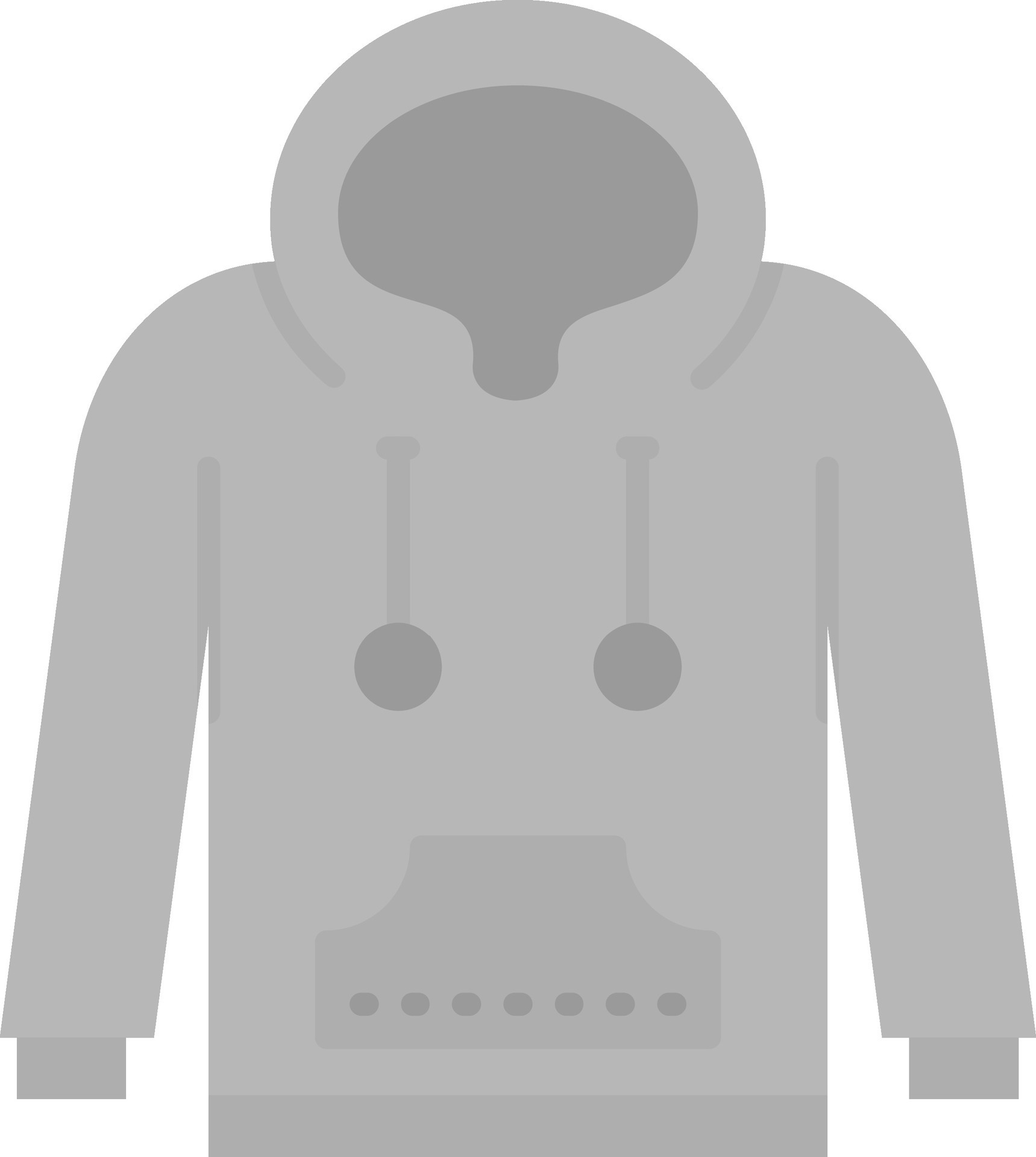 Hoodie Grey scale Icon 37101563 Vector Art at Vecteezy