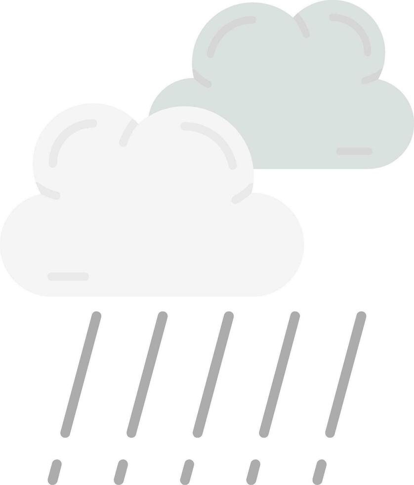 Rain Grey scale Icon vector