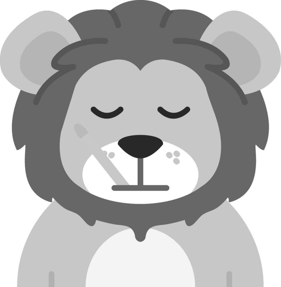 Sick Grey scale Icon vector